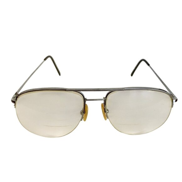 Jack Nicklaus Vintage Aviator Frames 412 48 Half Rim 56[]18 Bear Icon - Picture 1 of 8